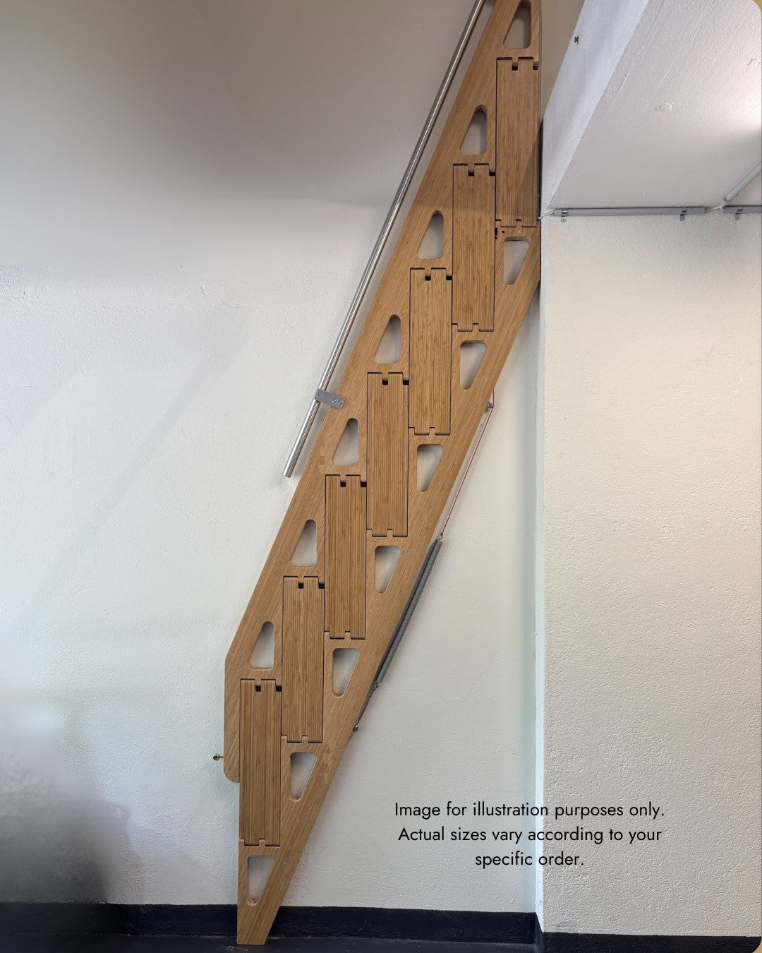 Bcompact Prefabricated Folding Ladder 2.1m / 82.7in Attic Ladder Replacement