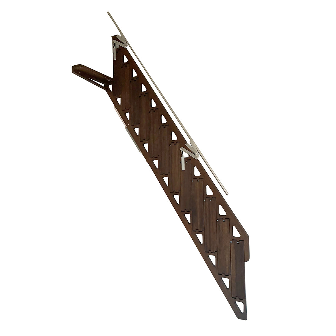 Side Folding Staircase - 2.2m/86.61" - Height customized from 1.2m/47.2" - 3.4m/133.9"