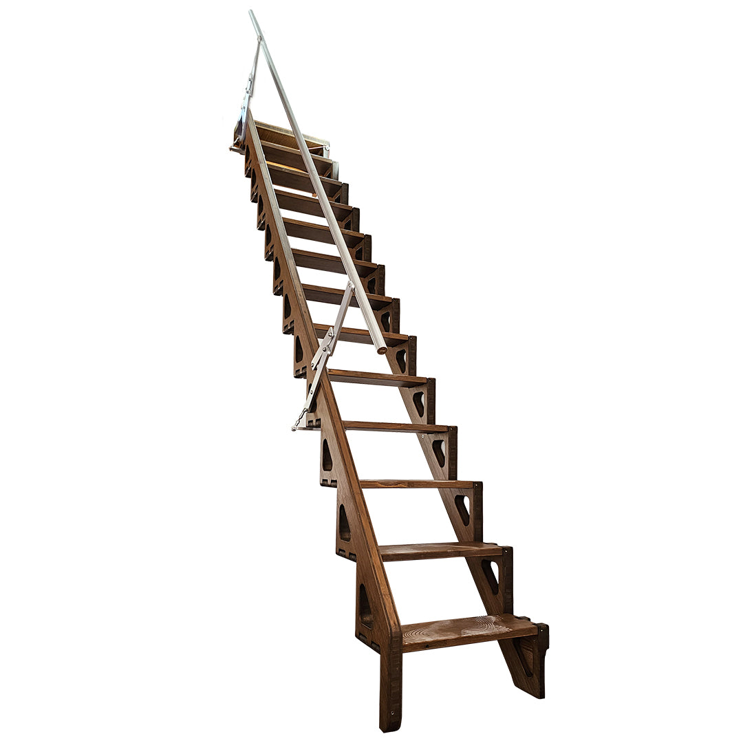 Side Folding Staircase - 2.2m/86.61" - Height customized from 1.2m/47.2" - 3.4m/133.9"