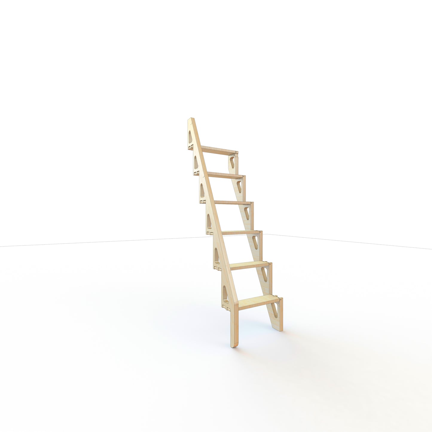 Bcompact Prefabricated Folding Ladder 2.1m / 82.7in Attic Ladder Replacement