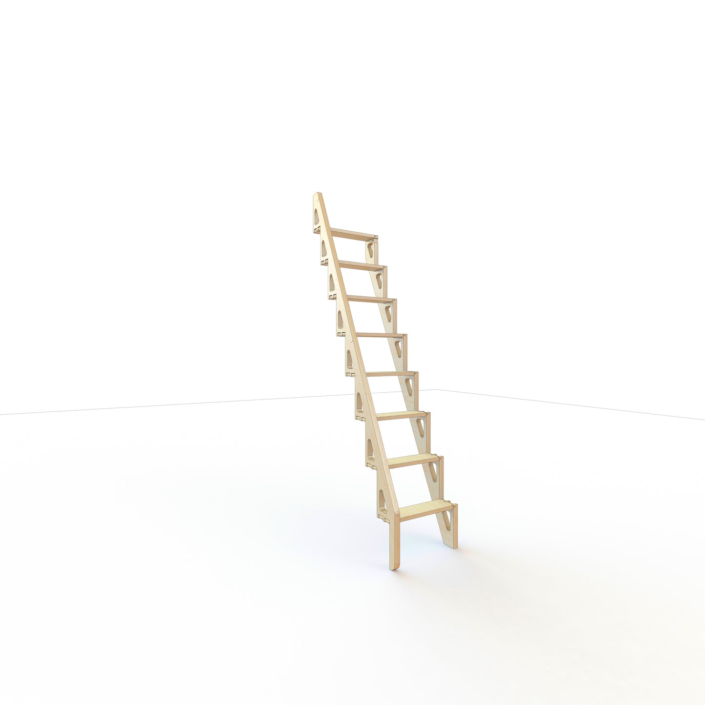 Bcompact Prefabricated Folding Ladder 2.7m / 106.3in Attic Ladder Replacement