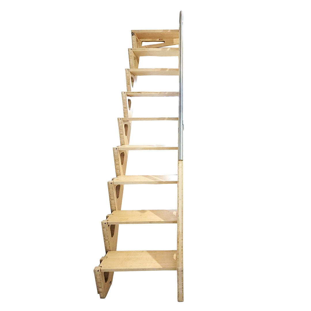 Side Folding Ladder - 2.2m/86.61" Height - Customized from 1.2m/47.2" to 3.7m/145.7". Wall Mounted