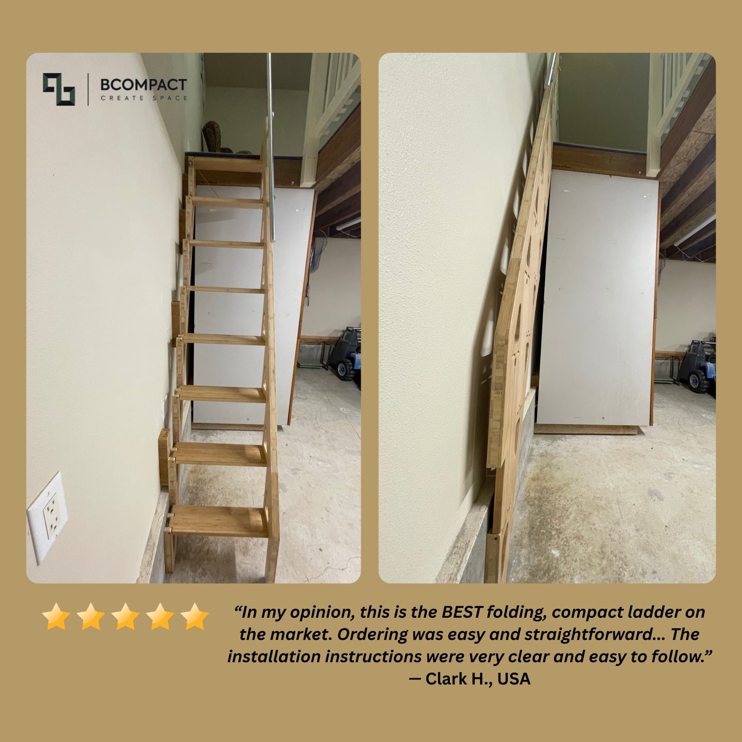 Folding Attic Ladder 2.7m / 106.3in